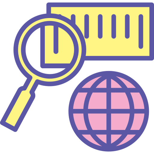 Tracking, online, item, barcode, find, scan, globe icon - Free download