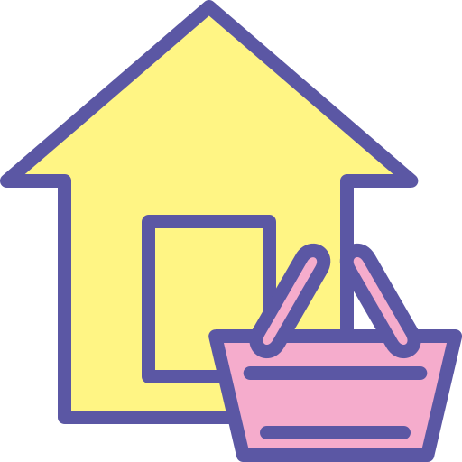 Stockis, item, product, house, stock, basket, store icon - Free download