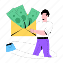 payment envelope, money envelope, cash envelope, shopping cashback, money return 