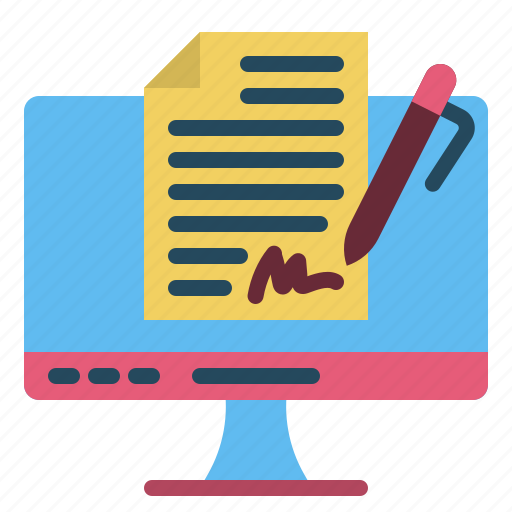 Sales, digitalsignature, document, contract, business, sale icon - Download on Iconfinder