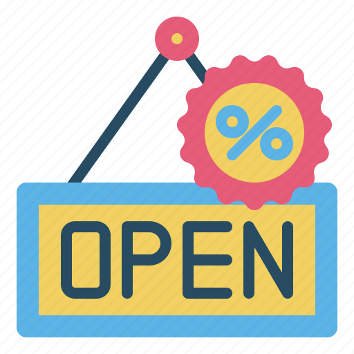 Sales, open, sale, shop, shopping, store, discount icon - Download on Iconfinder