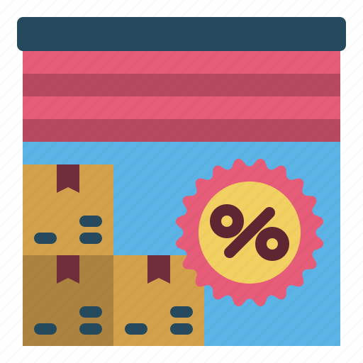 Sales, warehouse, sale, discount, storage, logistic, box icon - Download on Iconfinder