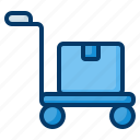 trolley, cart, delivery, deliver, heavy, loads