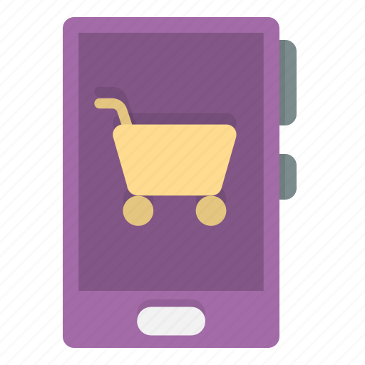 Mobile, shop, app, purchase, smartphone, shopping, bag icon - Download on Iconfinder