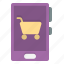 mobile, shop, app, purchase, smartphone, shopping, bag 