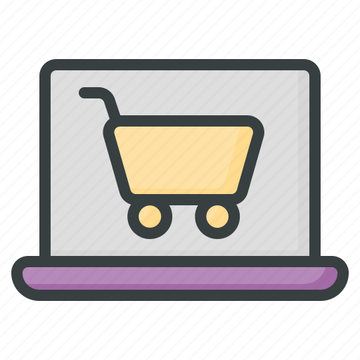 Online, shopping, laptop, commerce, and, finance icon - Download on Iconfinder