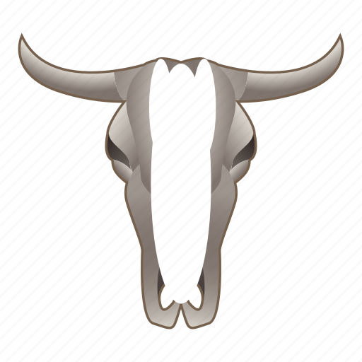Cartoon, cow, logo, nature, paper, silhouette, skull icon - Download on Iconfinder