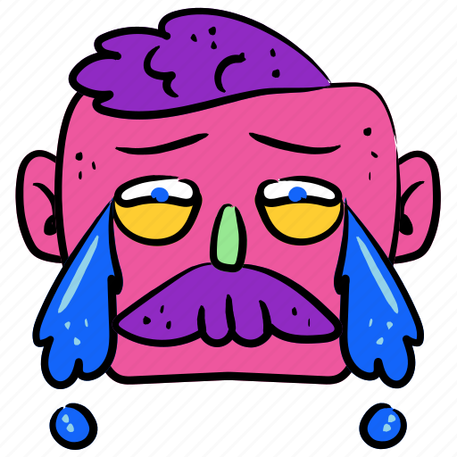 Conflict, gestures, emotion, sad, unhappy, cry, crying sticker - Download on Iconfinder