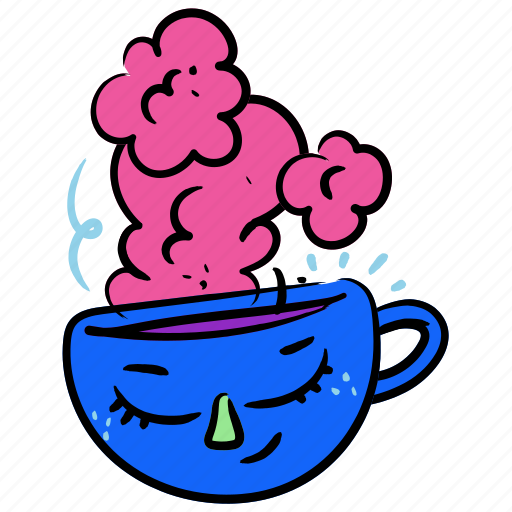Food, drink, beverage, mug, tea, coffee, relax sticker - Download on Iconfinder