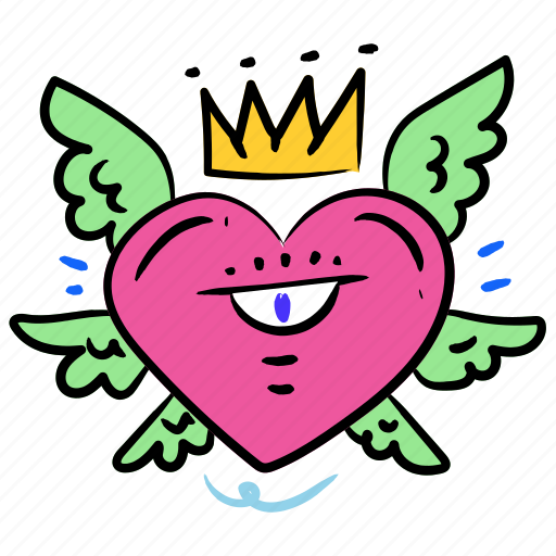 Gestures, smiley, eye, sticker, monster, heart, crown sticker - Download on Iconfinder