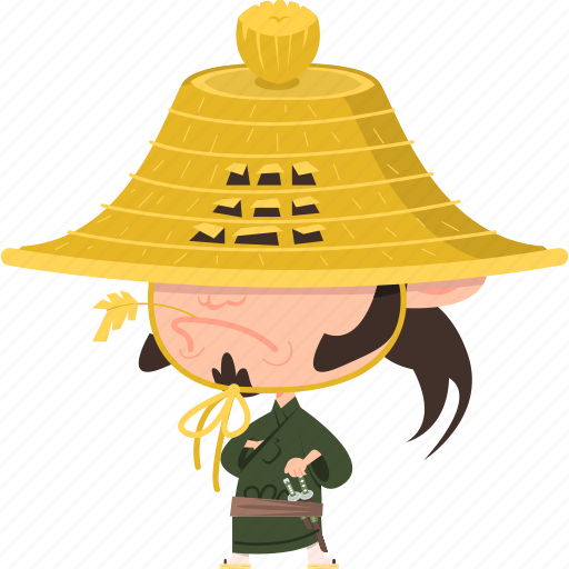 Warrior, ronin, character, japanese, samurai, guard, kimono icon - Download on Iconfinder