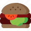 hamburger, burger, cheeseburger, fastfood, junk, sandwich 