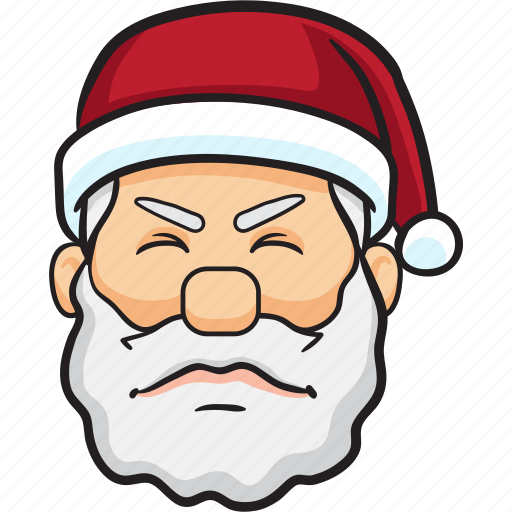 Cartoon, christmas, emoji, holiday, santa, smiley icon - Download on Iconfinder