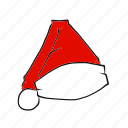 christmas, claus, hat, santa