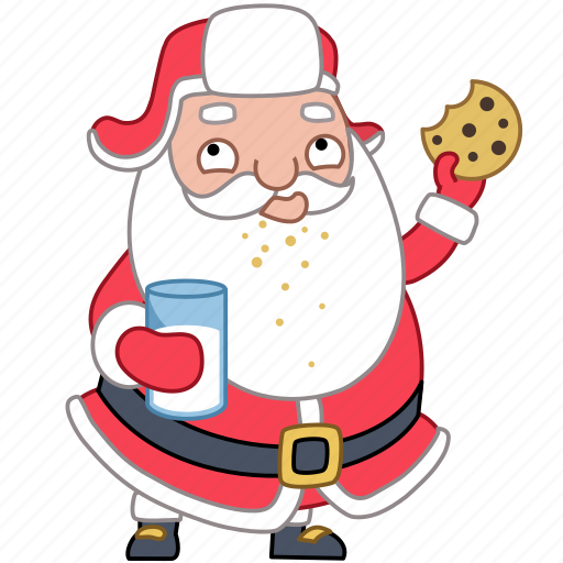 Christmas, cookie, milk, santa, xmas, holiday, sweet icon - Download on Iconfinder