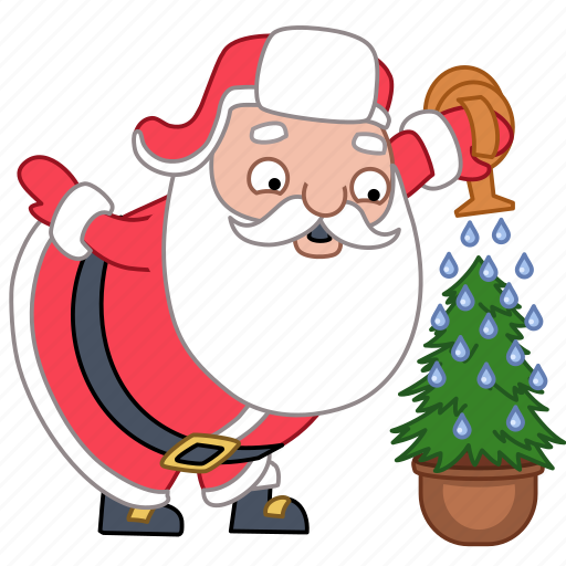 Christmas, santa, tree, water, xmas, hoilday, plant icon - Download on Iconfinder