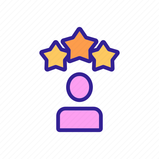 Contour, female, people, rate, satisfaction icon - Download on Iconfinder