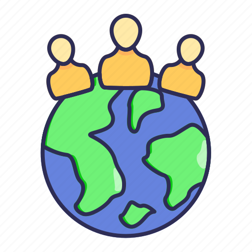 Planet, earth, global, population, man, woman icon - Download on Iconfinder