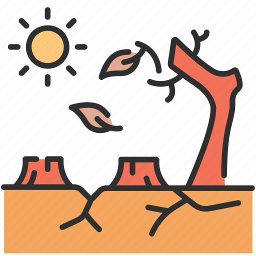 Drought, dry, nature, earth, natural, desert, environment icon - Download on Iconfinder