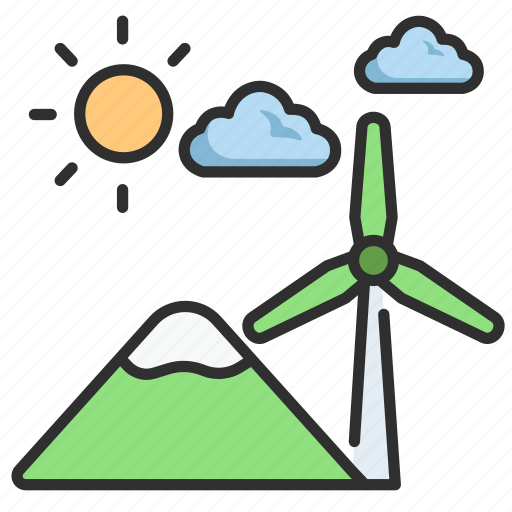 Electricity, power, turbine, energy, wind, ecology icon - Download on Iconfinder