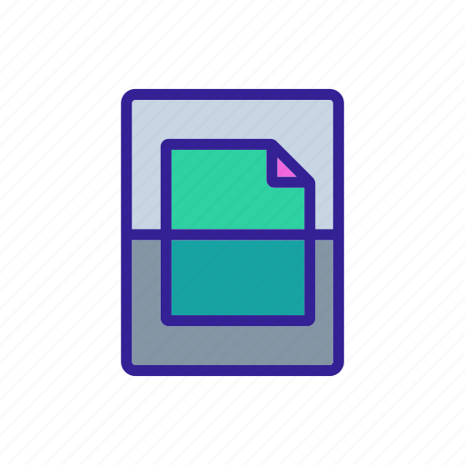 Abstract, business, computer, contour, copy, document, scan icon - Download on Iconfinder