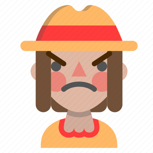 Angry, emoji, halloween, horror, monster, scarecrow icon - Download on Iconfinder