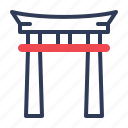 gate, japanese, shrine, torii