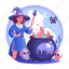 witch, cauldron, witchcraft, mystical, magical, pot 