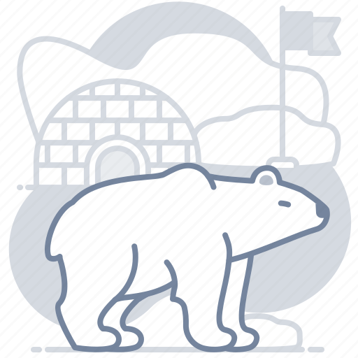 Polar, bear, arctic, north, pole icon - Download on Iconfinder