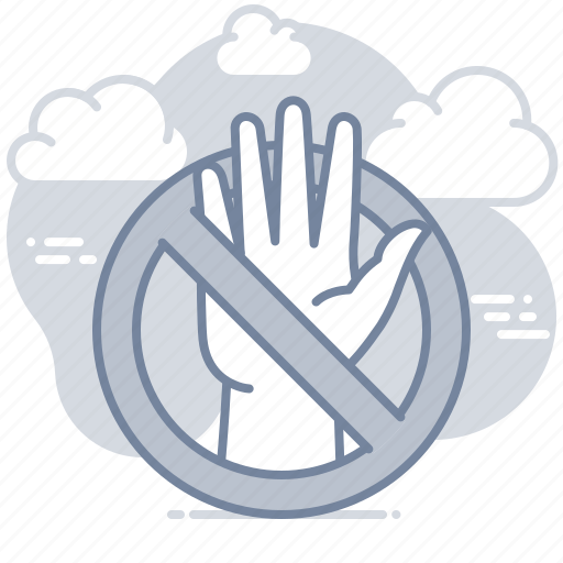 Do, not, touch, prohibited, hand icon - Download on Iconfinder