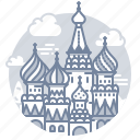 moscow, russia, church, basil, landmark