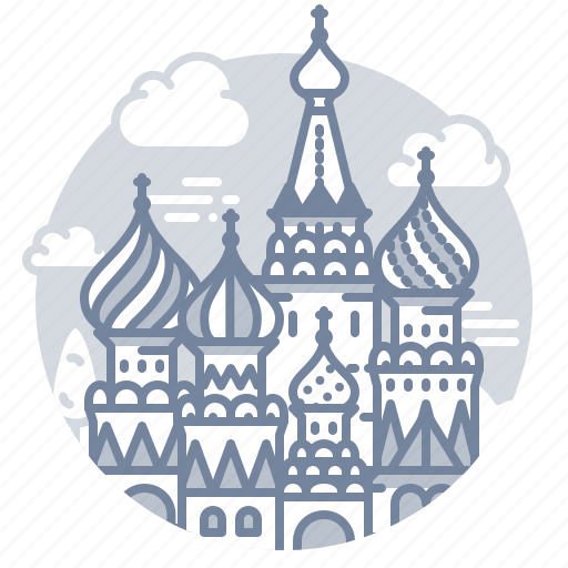 Moscow, russia, church, basil, landmark icon - Download on Iconfinder