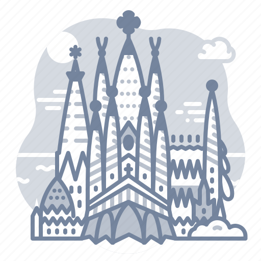Barcelona, spain, sagrada, familia, landmark icon - Download on Iconfinder