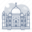 agra, india, taj, mahal, mausoleum, landmark