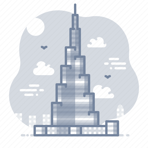 Dubai, emirates, burj, khalifa, landmark icon - Download on Iconfinder