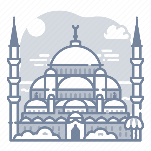 Istanbul, turkey, blue, mosque, landmark icon - Download on Iconfinder