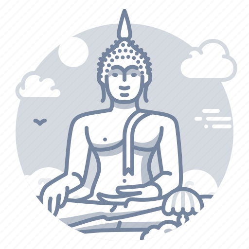 Ang, thong, thailand, big, buddha, landmark icon - Download on Iconfinder