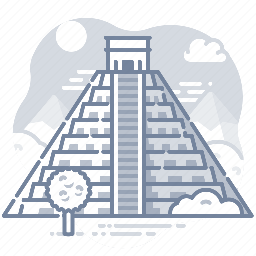 Mexico, yucatan, temple, pyramid, landmark icon - Download on Iconfinder