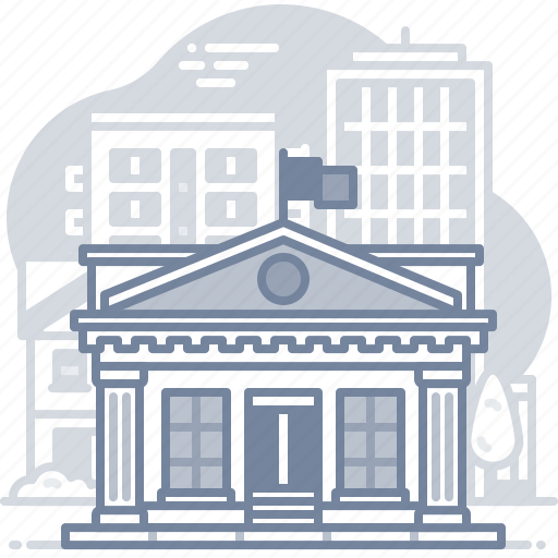 Bank, courthouse, finance, commercial icon - Download on Iconfinder