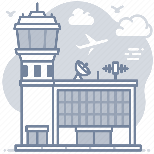Airport, building, control, tower icon - Download on Iconfinder
