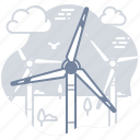 wind, windmill, turbine, energy