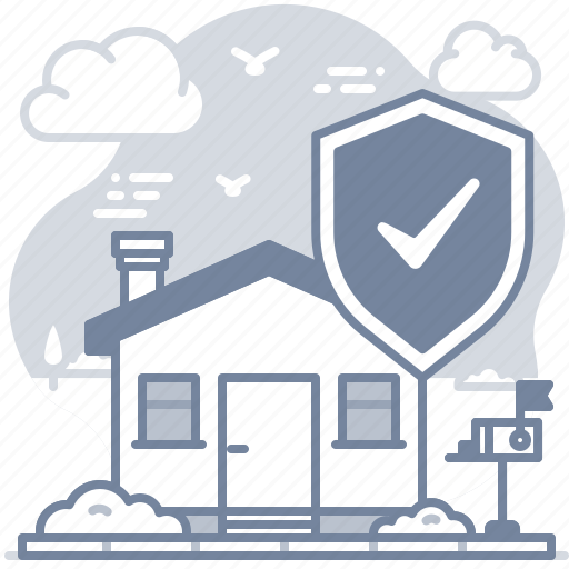 Home, house, insurance, safe, shield icon - Download on Iconfinder