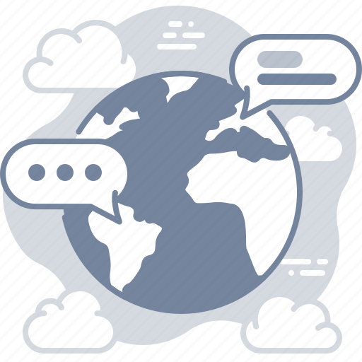 Messages, world, communication, global icon - Download on Iconfinder