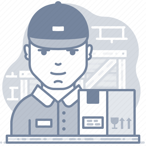 Delivery, boy, courier, box icon - Download on Iconfinder