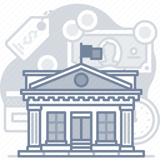 Bank, money, finance, building icon - Download on Iconfinder