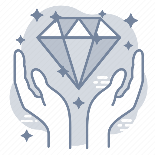 Care, hands, diamond, luxury icon - Download on Iconfinder