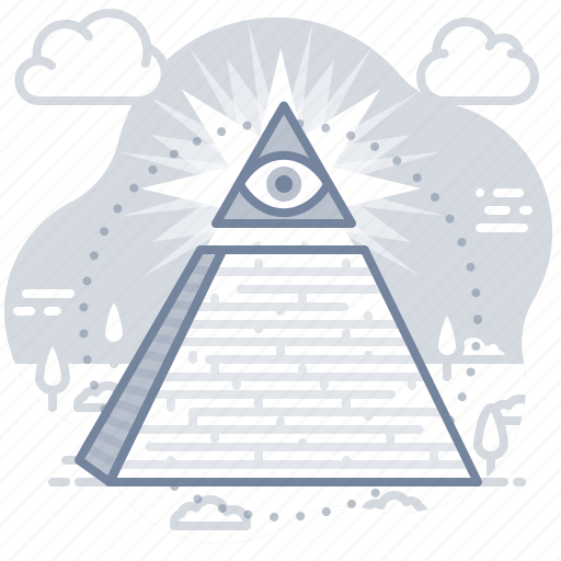 Conspiracy, pyramid, eye, of, providence, all, seeing icon - Download on Iconfinder
