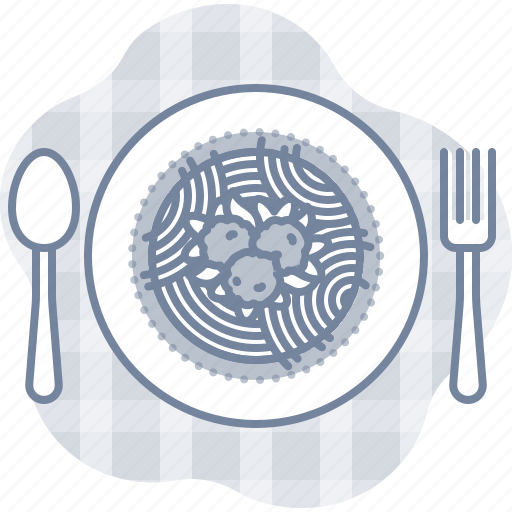 Food, meatballs, pasta, plate, spaghetti icon - Download on Iconfinder