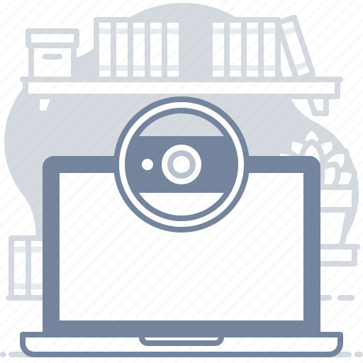 Laptop, video, camera, connection icon - Download on Iconfinder