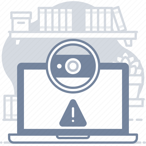 Laptop, video, camera, alert icon - Download on Iconfinder